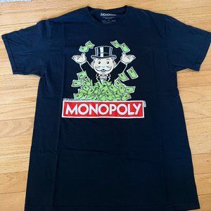 Black Monopoly T Shirt Adult Medium